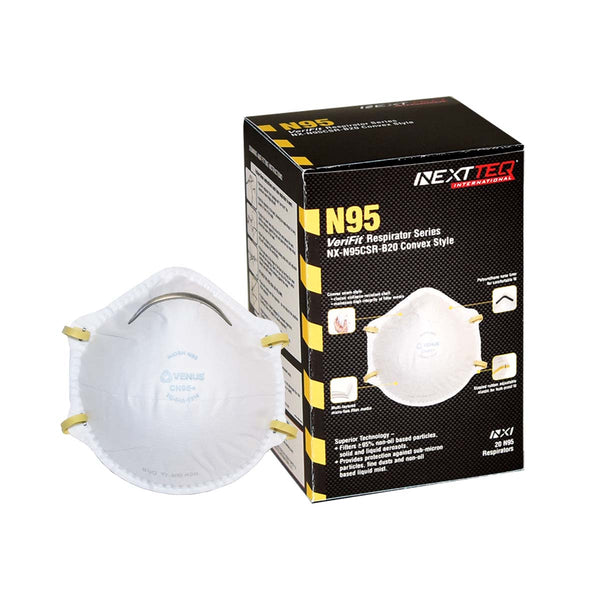 VeriFit N95 Respirator Convex Style  (box of 20) NX-N95CSR-B20